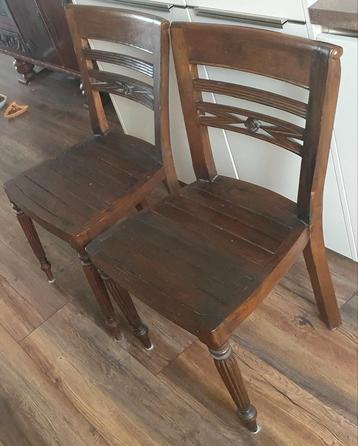4 Koloniale houten nette Eetkamer stoelen prijs aangepast! beschikbaar voor biedingen