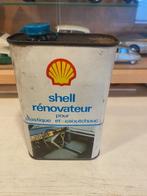 Oud Shell olie blik met Simca afbeelding 1 liter, Ophalen of Verzenden, Gebruikt, Verpakking