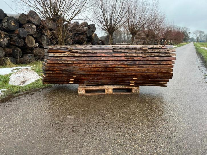 Vers gezaagde essen schaaldelen – 50 mm – Live edge, Doe-het-zelf en Verbouw, Hout en Planken, Nieuw, Plank, Overige houtsoorten