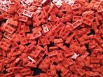 100x Rode Lego plate 1x2 (3023), Ophalen of Verzenden, Zo goed als nieuw, Losse stenen, Lego