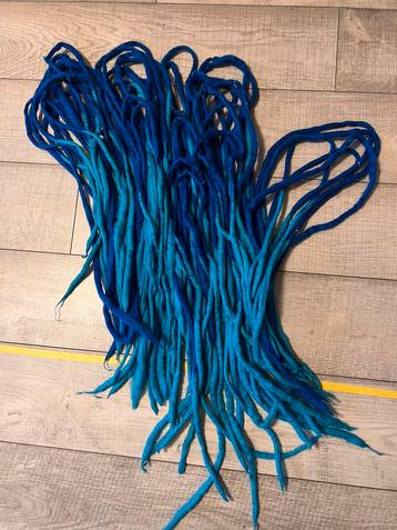 Dreads gemaakt van wol 40+ double ended dreads