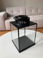Groot zwart windlicht, Huis en Inrichting, Woonaccessoires | Stolpen, Ophalen, Zo goed als nieuw