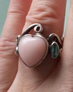 Echte zilveren ring met roze hart steen, maat 16,5. Nieuw, Sieraden, Tassen en Uiterlijk, Ringen, Ophalen of Verzenden, Dame, Kleiner dan 17