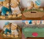 Twee beren op een bankje als Spaarpot Unieke uitvoering, Ophalen of Verzenden, Zo goed als nieuw, Beeldje, Overige merken