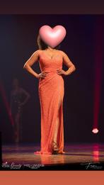 Gala jurk, Kleding | Dames, Jurken, Maat 38/40 (M), Nieuw, Oranje, Ophalen of Verzenden