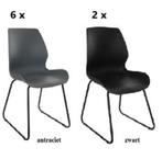 Stoelen zwart of antraciet nieuw!' Gemak voor uw feestjes!, Ophalen of Verzenden, Nieuw, Metaal