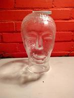 Vintage glazen hoofd jaren 70 voor koptelefoon., Antiek en Kunst, Antiek | Glas en Kristal, Ophalen of Verzenden