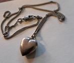 Zilveren ketting met hartje., Sieraden, Tassen en Uiterlijk, Ophalen, Zo goed als nieuw, Zilver, Zilver
