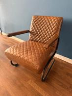 Industriële Eleonora Leren Fauteuil Cognac, Ophalen, Minder dan 75 cm, 50 tot 75 cm