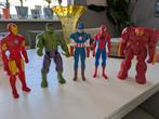 Actiefiguren Hulk, Iron Man, Captain America, Spiderman, Ophalen of Verzenden, Zo goed als nieuw