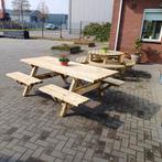 Talen 8 persoons Picknicktafel met open instap!!, Ophalen, Nieuw, Rechthoekig, Hout