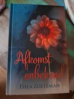 Het boek afkomst onbekend van Thea Zoeteman, Ophalen of Verzenden, Zo goed als nieuw, Thea zoeteman, Noord-Brabant