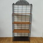 Vintage, Brocante ijzeren wandrek etagère plantenrek 802, Valkenswaard, Gebruikt, Info@flashbackfurniture.nl, Flashback Furniture