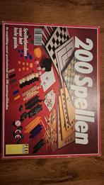 Spellendoos met 200 spellen., Hobby en Vrije tijd, Gezelschapsspellen | Bordspellen, Een of twee spelers, Ophalen of Verzenden