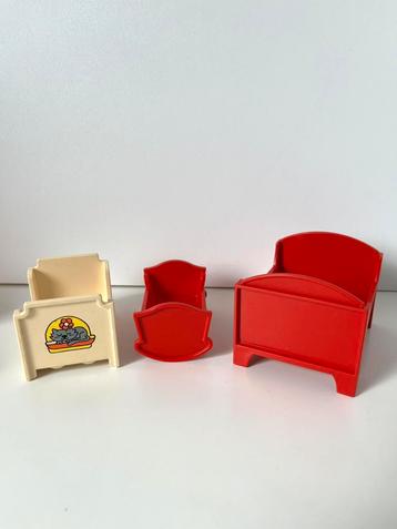 Lego Duplo  Set van 3 Bedden / Kinderbed   /  VINTAGE beschikbaar voor biedingen