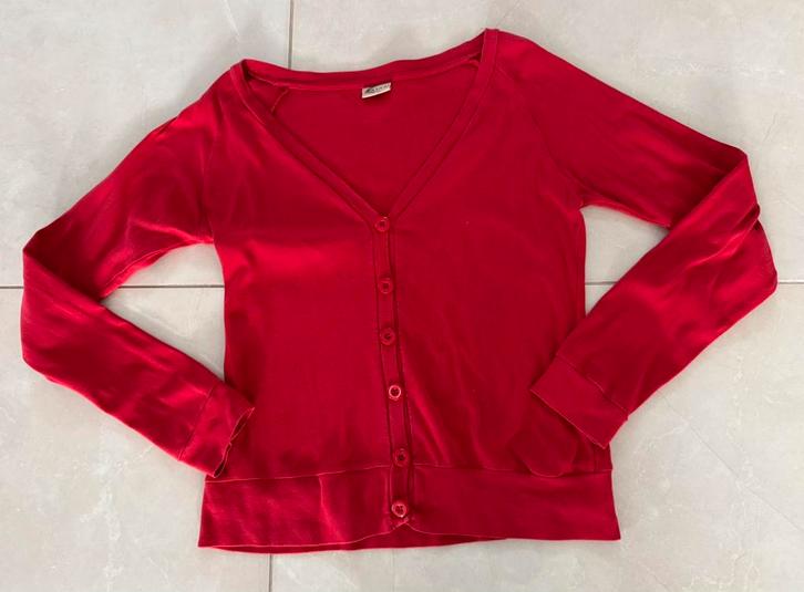Dames vestje rood M, Kleding | Dames, Truien en Vesten, Gedragen, Maat 38/40 (M), Rood, Ophalen of Verzenden
