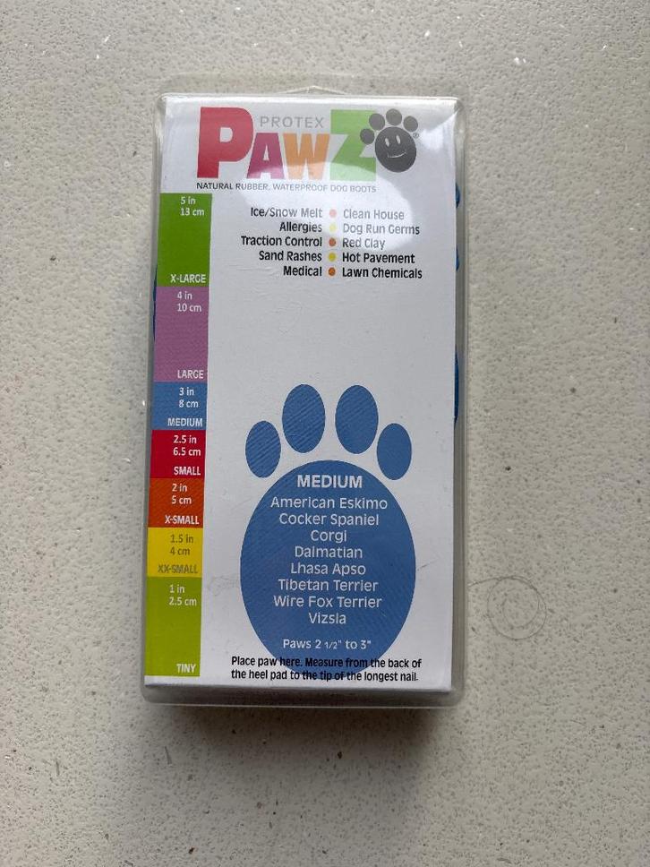 Hondenschoentjes van natuurlijk rubber maat medium, Dieren en Toebehoren, Honden-accessoires, Nieuw, Ophalen of Verzenden