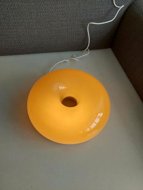 IKEA Varmblixt Led-lamp tafel/muur, oranje glas/rond, 30 cm, Huis en Inrichting, Lampen | Lampenkappen, Nieuw, 25 tot 50 cm, Rechthoekig