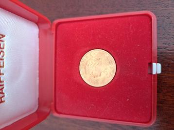 Gouden munten Zwitserland in cassette beschikbaar voor biedingen