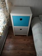 Nachtkastje met 2 lades, Ophalen, Minder dan 45 cm, 55 tot 70 cm, Zo goed als nieuw