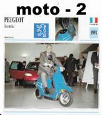 Ma1162 kaart scooter peugeot scootelec ( 1991, Ophalen of Verzenden, Zo goed als nieuw, Auto's