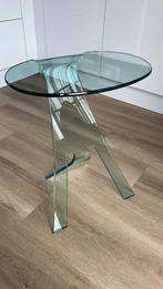 super luxe glazen bijzettafel  FIAM Italia zgan, Minder dan 55 cm, Rechthoekig, Ophalen, 45 tot 60 cm