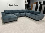 GRATIS LEVERING Z.G.A.N Velvet u-bank 395x300 Gereinigd, Ophalen of Verzenden, Zo goed als nieuw, 150 cm of meer, Vierpersoons of meer