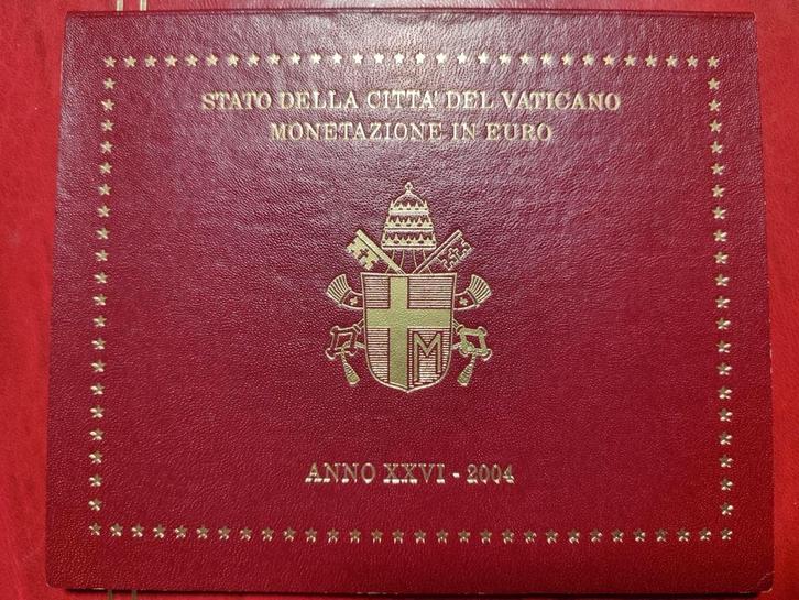 Vaticaan 2004 BU jaarset 1 ct t/m 2 euro, Postzegels en Munten, Munten | Europa | Euromunten, Setje, Overige waardes, Vaticaanstad