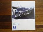Peugeot 207 RC (2007, Duits), Boeken, Auto's | Folders en Tijdschriften, Nieuw, Peugeot, Verzenden