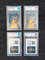 Pokémon 2x UCG 10 Pikachu van Gogh met UCG 10 insert card, Hobby en Vrije tijd, Ophalen of Verzenden, Zo goed als nieuw, Meerdere kaarten