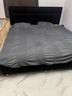 Boxspring, Huis en Inrichting, Gebruikt, Zwart, Tweepersoons, Ophalen of Verzenden