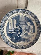 Delfts Blauw Wandbord - De Bakker, Antiek en Kunst, Antiek | Wandborden en Tegels, Ophalen