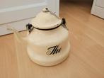Emaille Franse theepot, Ophalen of Verzenden