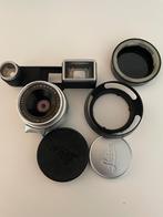 Leitz Leica Summaron f2.8 35mm lens met zonnekap, Ophalen of Verzenden, Gebruikt, Groothoeklens