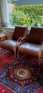 Leren fauteuils Jess, Ophalen, Gebruikt, 50 tot 75 cm, Leer