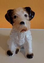 Vintage Fox Terrier Puppy Hond Beeldje 10 CM, Verzamelen, Beelden en Beeldjes, Ophalen of Verzenden, Zo goed als nieuw, Dier