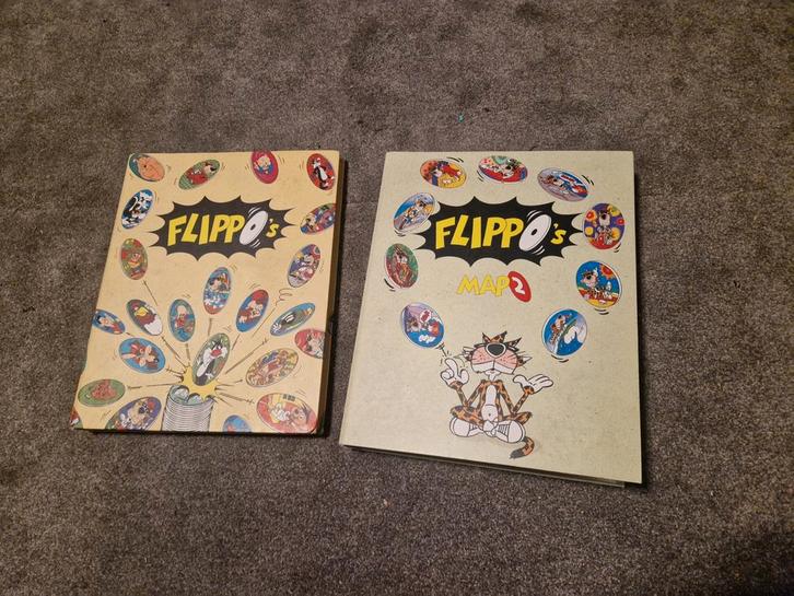 Flippo map 1 en 2, Verzamelen, Flippo's, Verzameling, Adventure, Cheetos 24 Game, Chester Cheetos, Flying, Griezel, Guinness Record