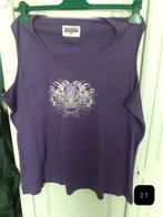 Paarse Top Canda XXL, maat 54., Paars, Maat 46/48 (XL) of groter, Ophalen of Verzenden, Zonder mouw