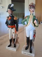 2 porseleinen beelden soldat d'infanterie en maréchal, Antiek en Kunst, Ophalen of Verzenden