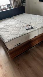 2 persoons bed electrisch  180x200 cm, Ophalen, Bruin, Tweepersoons, 200 cm