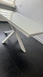 Eettafel wit Kave Home Argo, Huis en Inrichting, Tafels | Eettafels, Zo goed als nieuw, 150 tot 200 cm, Rechthoekig, 50 tot 100 cm
