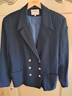 Donker blauw jasje - H & M - maat 44, Ophalen of Verzenden, Zo goed als nieuw, Maat 42/44 (L), Blauw