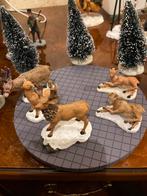 Set van 5 herten en elanden lemax, Diversen, Kerst, Ophalen of Verzenden, Zo goed als nieuw