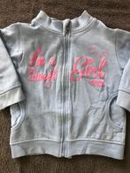 zgan lichtblauw vest met roze glitter opdruk maat 80, Kinderen en Baby's, Babykleding | Maat 80, Cute Baby, Ophalen of Verzenden