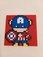 Captain America van pixels gemaakt, Hobby en Vrije tijd, Knutselen, Ophalen of Verzenden