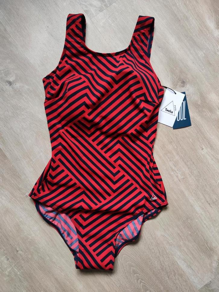*NIEUW*: Gestreept Tweka Pool badpak, maat 38 (Ten Cate), Kleding | Dames, Badmode en Zwemkleding, Nieuw, Badpak, Rood, Ophalen of Verzenden