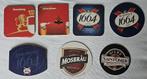 12 Franse Bierviltjes van 3 Brouwerijen, Ophalen of Verzenden, Gebruikt, Viltje(s), Overige merken