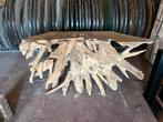Prachtige sidetables van de wortel van de teak boom, Huis en Inrichting, Tafels | Sidetables, Ophalen, Teakhout, Ars longa, Drempt@ars-longa.nl