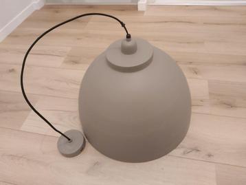 Hanglamp 45cm metaal grijs bruin aardewerk kleur eettafel