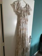 Witte jurk met gouden details, Kleding | Dames, Jurken, Maat 38/40 (M), Wit, Ophalen of Verzenden, Zo goed als nieuw